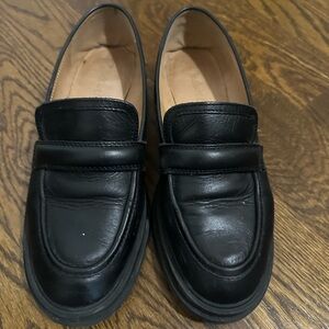 Madewell Black Leather Loafers